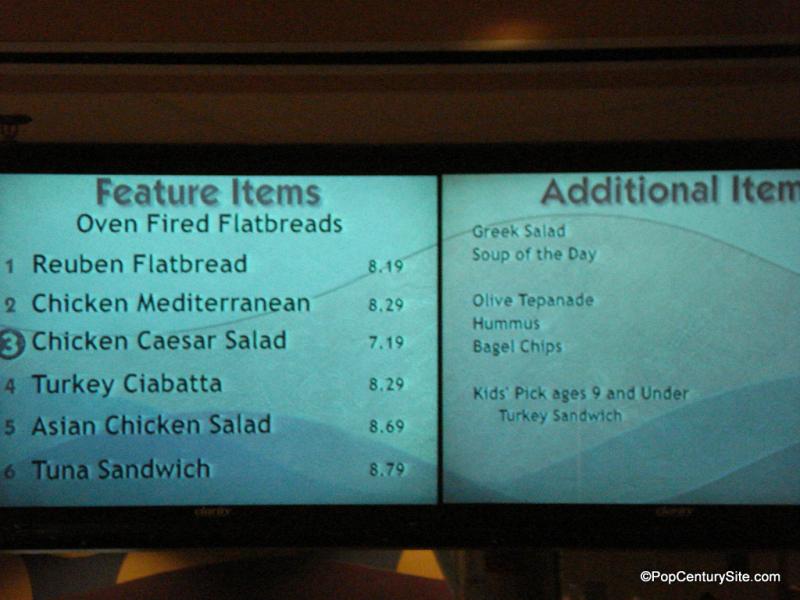 Pop Century Menus Pop Century Fan Site